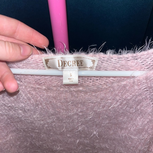 Baby pink super fuzzy sweater sparkle - Picture 5 of 5